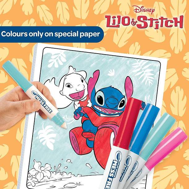 Crayola Color Wonder Mess Free - Lilo & Stitch com 4 Marcadores 4