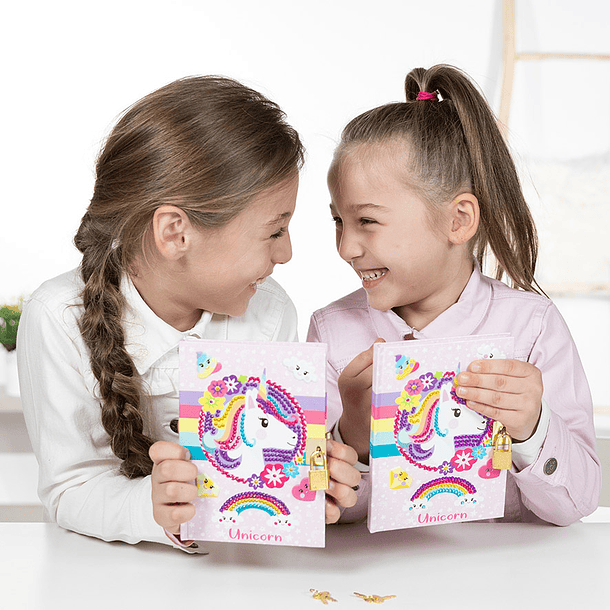 Unicórnio - Pinta com Diamantes Diário Secreto 8