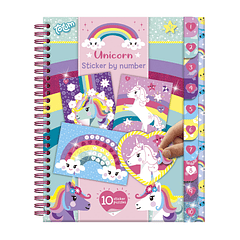 Unicórnio - Caderno Sticker by Number