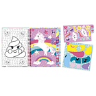 Unicórnio - Caderno Sticker by Number 3