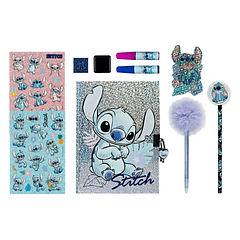 Stitch - Conjunto Diário Secreto Glitter