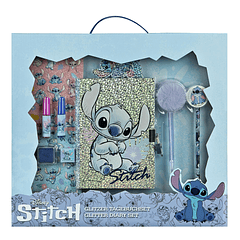Stitch - Conjunto Diário Secreto Glitter