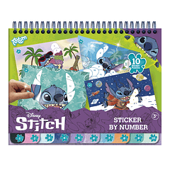 Stitch - Caderno Sticker by Number