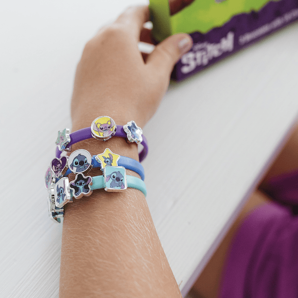 Stitch - Kit Pulseiras Brilhantes com Pingentes 6