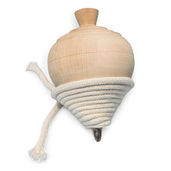 Pião de Madeira com Corda