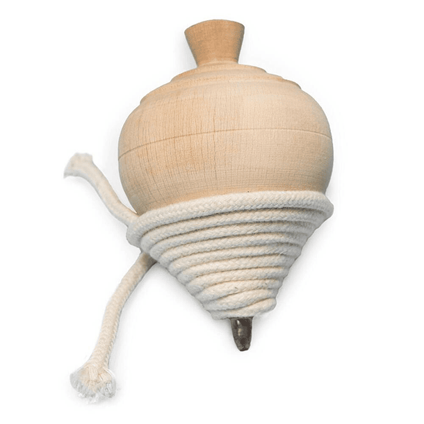 Pião de Madeira com Corda 