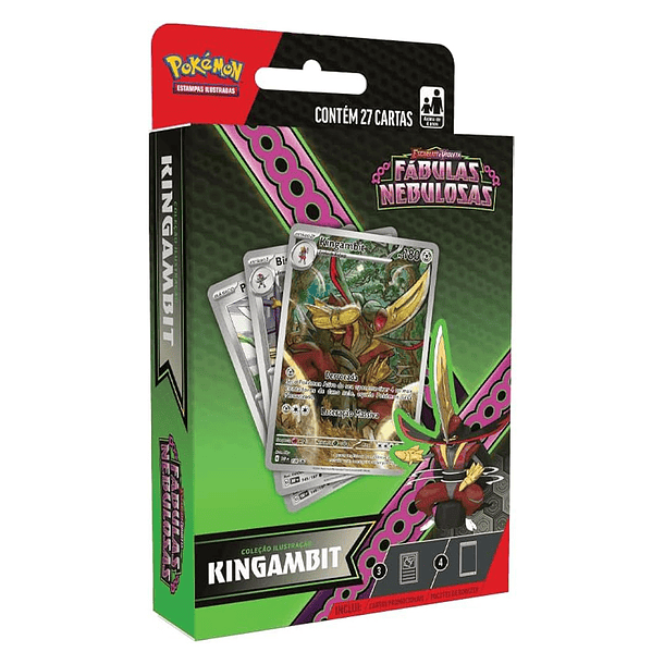 Pokémon Fábulas Nebulosas - Coleção Ilustração Kingambit 