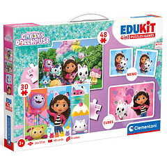 Edukit 4 em 1 - Gabby's Dollhouse