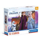 Puzzle 12 Cubos - Frozen 1