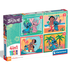 Puzzle 4 em 1 - Stitch