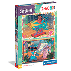 Puzzle 2x60 pçs - Stitch 1