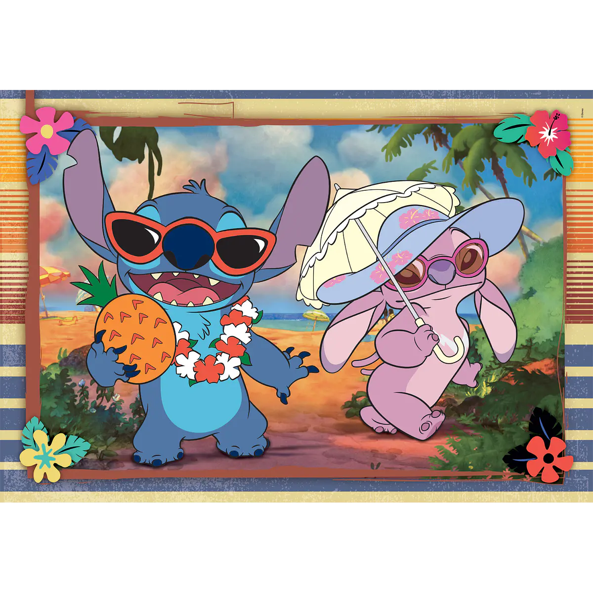 Puzzle 2x60 pçs - Stitch | Cubos Luminosos