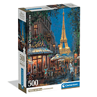 Puzzle 500 pçs - Night At The Eiffel Café 1