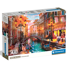 Puzzle 500 pçs - Sunset Over Venice