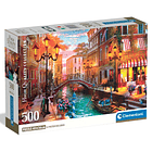 Puzzle 500 pçs - Sunset Over Venice 1