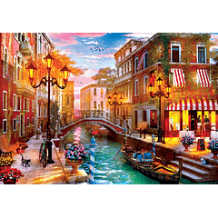 Puzzle 500 pçs - Sunset Over Venice