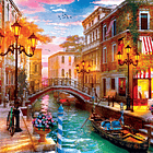 Puzzle 500 pçs - Sunset Over Venice 2