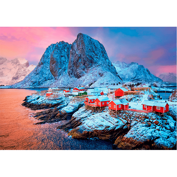 Puzzle 500 pçs - Hamnoy Village 2