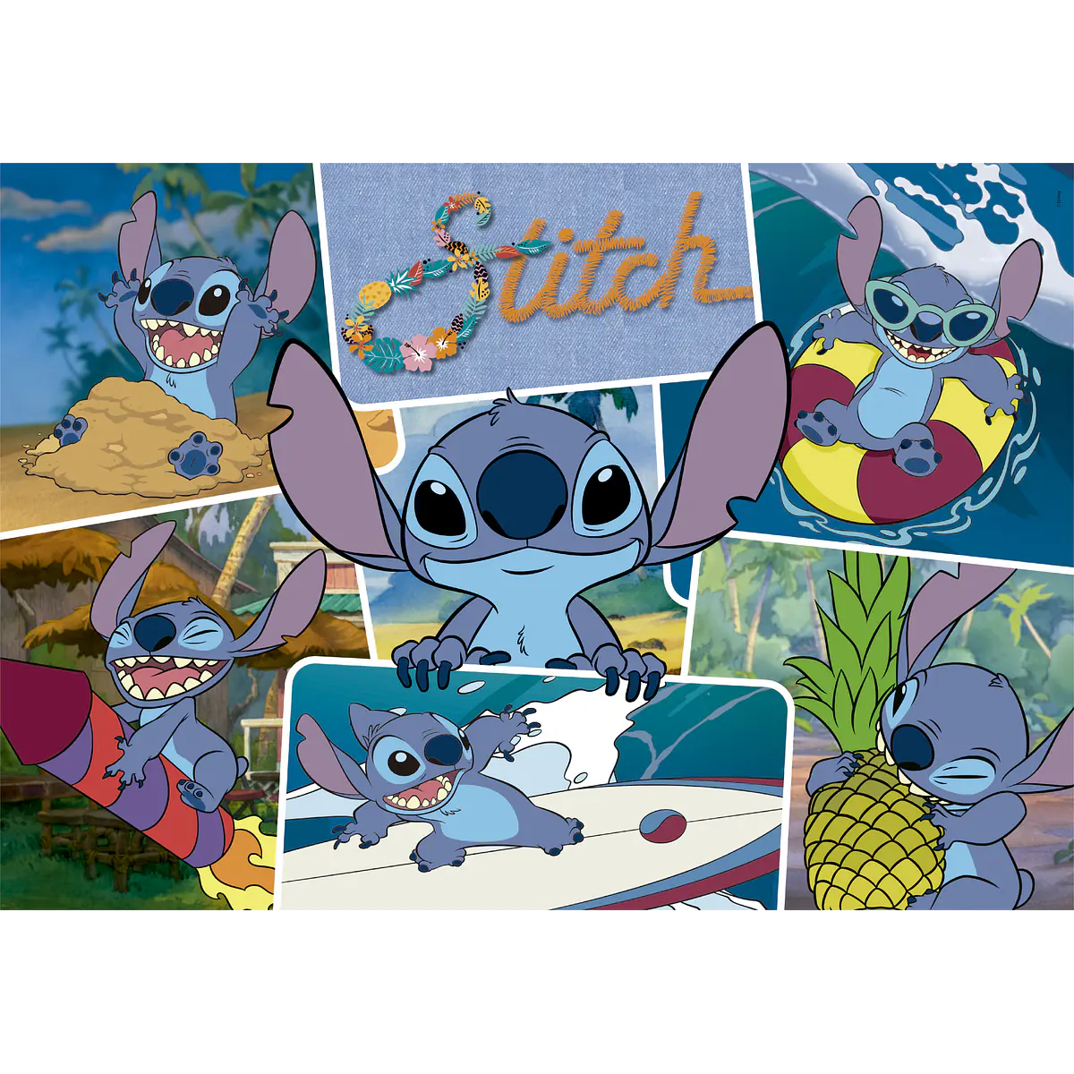 Puzzle 300 pçs - Stitch | Cubos Luminosos