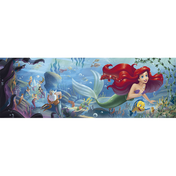 Puzzle Panorama 1000 pçs - A Pequena Sereia 2