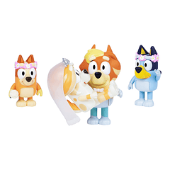 Bluey - Pack 4 Figuras Dia de Casamento