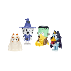 Bluey - Pack 4 Figuras Halloween