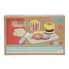 Woomax - Conjunto Hambúrguer e Sandwich em Madeira 1