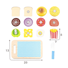 Woomax - Conjunto Hambúrguer e Sandwich em Madeira 3