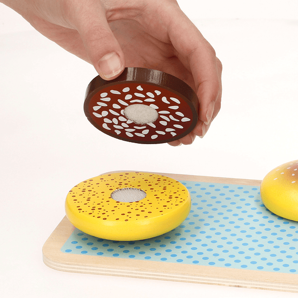 Woomax - Conjunto Hambúrguer e Sandwich em Madeira 5