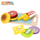 Woomax - Conjunto Hambúrguer e Sandwich em Madeira 4