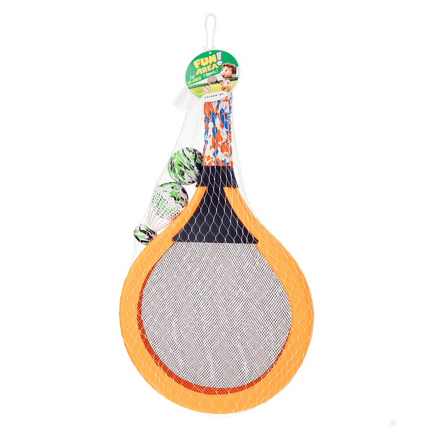 Fun Area Sports - Raquetes Laranja 2 em 1 Ténis e Badminton 1