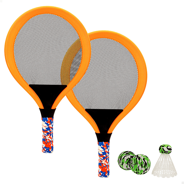 Fun Area Sports - Raquetes Laranja 2 em 1 Ténis e Badminton 2