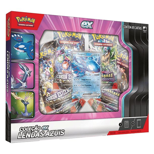 Pokémon - Coleção EX Lendas Azuis Kyogre EX 