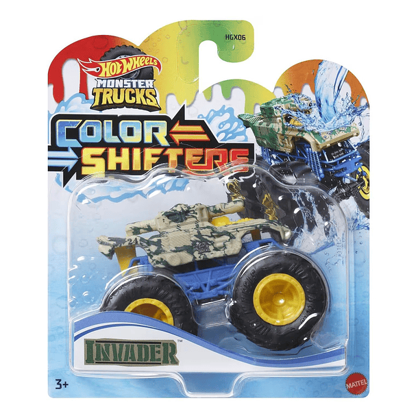 Hot Wheels Monster Trucks Color Shifters - Invader 