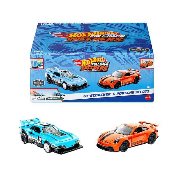 Hot Wheels Pull-Back Speeders - Pack 2 2