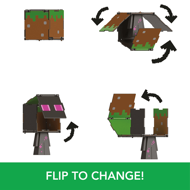 Minecraft - Flippin' Figs Enderman + Bloco de Relva 3