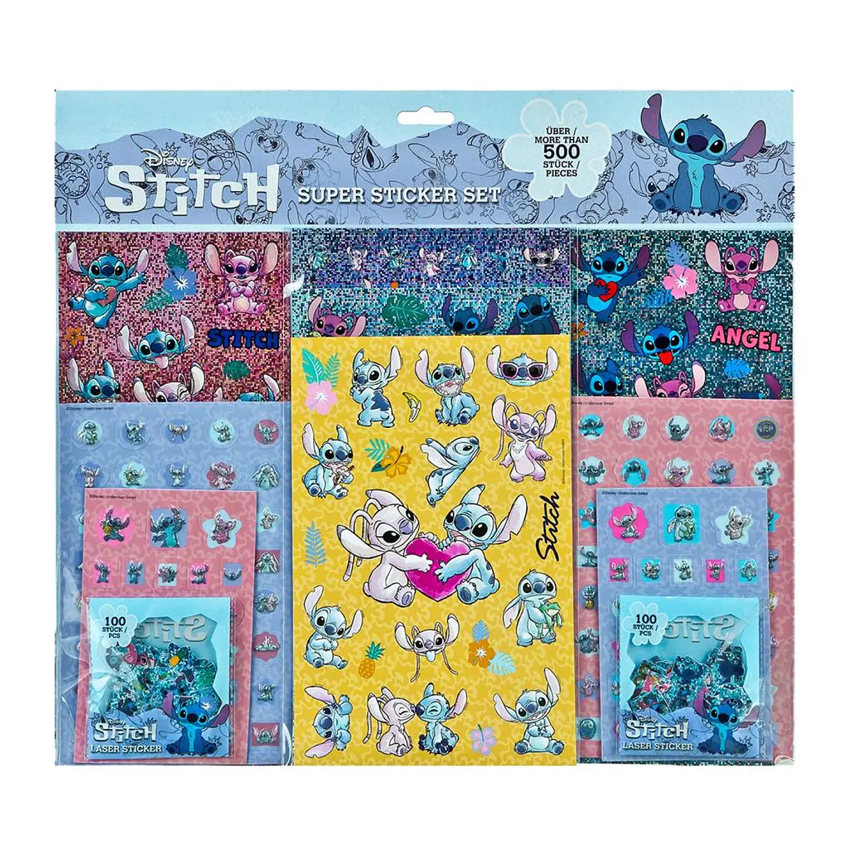 Stitch - Conjunto Super Stickers | Cubos Luminosos