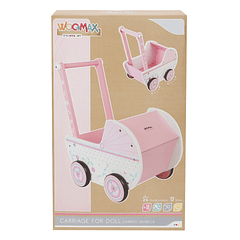 Woomax - Carrinho de Bonecas em Madeira