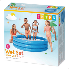 Intex - Piscina 3 Aros Azul