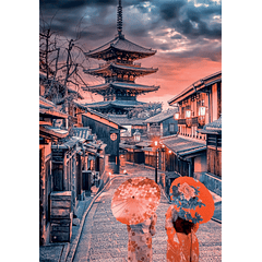 Puzzle 500 pçs - Evening in Kyoto