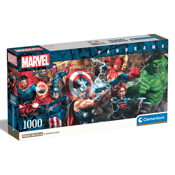 Puzzle Panorama 1000 pçs - Marvel 1