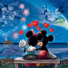 Puzzle Panorama 1000 pçs - Disney Mickey & Minnie 2