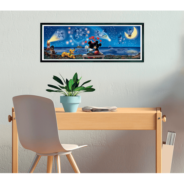 Puzzle Panorama 1000 pçs - Disney Mickey & Minnie 3