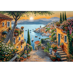 Puzzle 1500 pçs - Steps To The Harbor