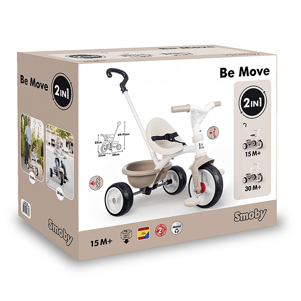 Smoby Be Move - Triciclo Beige 1