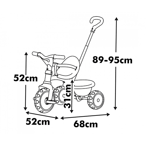 Smoby Be Move - Triciclo Beige 3