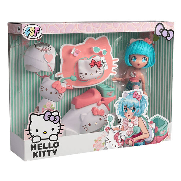 Hello Kitty - Manga Doll Pretty Pink & Scooter 1