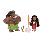 Vaiana 2 - Pack Figuras Pequenas de Vaiana e Maui 2