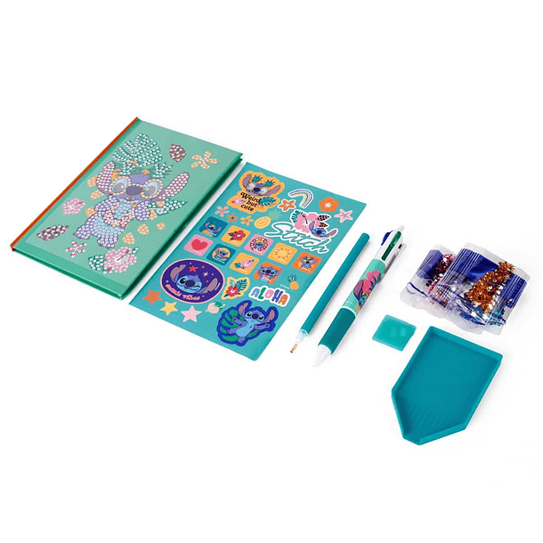 Stitch - Conjunto com Diário Pintura de Diamantes 2