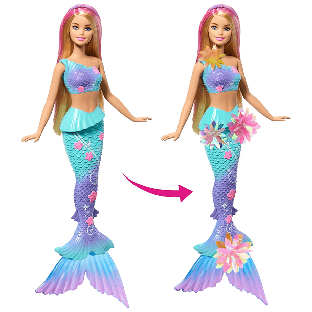 Barbie Sereia Mágica Florescente 3
